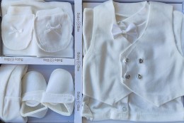 Комплект Baby Biss "Classic" молочний, хлопчик 3-6 місяців