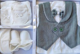 Комплект Baby Biss "Джентльмен" зелений, хлопчик 0-6 місяців