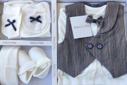 Комплект Baby Biss "Джентльмен" коричневий, хлопчик 0-6 місяців