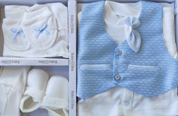 Комплект Baby Biss "Classic" блакитний, хлопчик 0-3 місяців