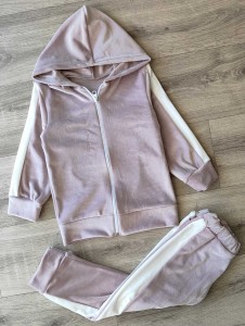 Костюм "Полоски" розовый(пудра), девочка 3-5-7-9 лет