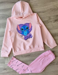 Костюм «Стич» персиковый, девочка 2-3-5-7-8 лет
