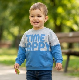 Реглан Acikahve "Time Happy" голубой, мальчик 2-3-4-5 лет
