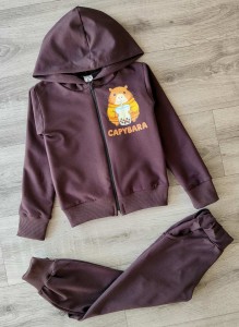 Костюм «Capybara» коричневый, унисекс 9-12мес-2-3-4 лет