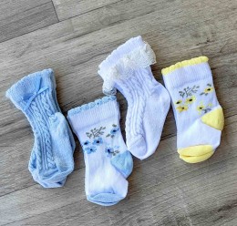 Шкарпетки «Мікс малюнків» мікс кольорів, дівчинка 0 місяців
