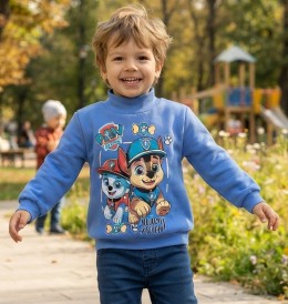 Водолазка "Патруль" голубая, мальчик 2-3-4-5 лет