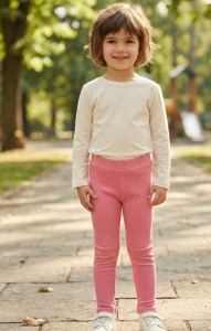 Лосины Minoles "Рубчик" розовые 3-4-5-6-7-8 лет