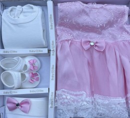 Комплект Baby Biss "Цветочки"  розовый, девочка 0-6 месяцев