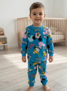 Пижама "Pluto" голубая, унисекс 2-3-4-5-6 лет