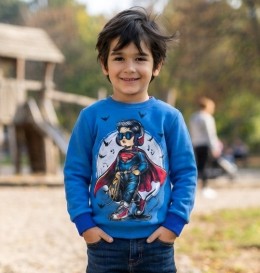 Водолазка "Batman" синяя, мальчик 2-3-4-5 лет