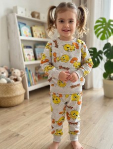 Піжама  MDY "Tweety" пісочна, дівчинка 3-4-5-6-7 років