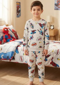 Пижама  MDY "Spiderman" бежева, хлопчик 3-4-5-6-7 років