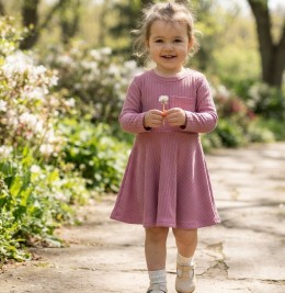 Платье CHN "Однотонное" ррзовое 2-3-4-5 лет