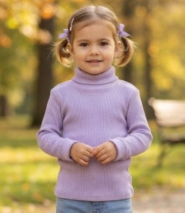 Водолазка «Рубчик» сиреневая, девочка 1-2-3-4-5 лет