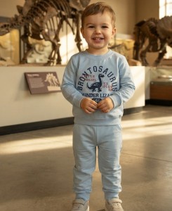 Костюм Mixima "Brontosaurus" голубой, мальчик 1-2-3-4 года