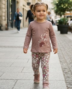 Костюм My Bella "Цветочки" коричневый, девочка 6-9-12-18 месяцев