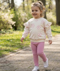 Костюм My Bella "Квіточки" рожевий, дівчинка 6-9-12-18 місяців