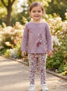 Костюм My Bella "Квіточки" фіолетовий, дівчинка 6-9-12-18 місяців