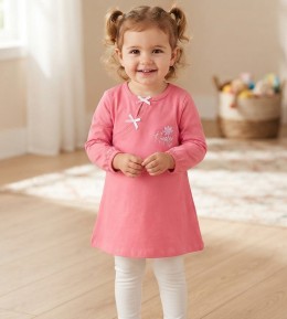 Платье CHN “Happy” персиковое 2-3-4-5 лет