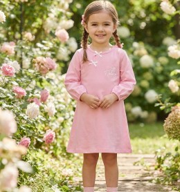 Платье CHN “Happy” розовое 2-3-4-5 лет
