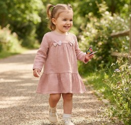 Платье CHN “Бантик» пудра 2-3-4-5 лет