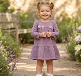 Платье CHN “Бантик» фиолетовое 2-3-4-5 лет