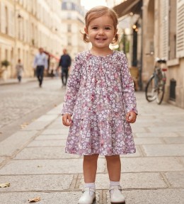 Платье CHN “Цветочки» сиреневое 2-3-4-5 лет