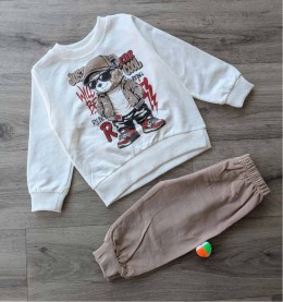 Костюм Aybeyce Kids «Bear+glasses» бежевий, хлопчик 1-2-3-4 роки