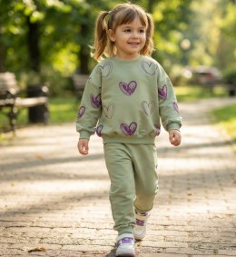 Костюм KRMS " Сердца" зеленый, девочка 2-3-4-5 лет