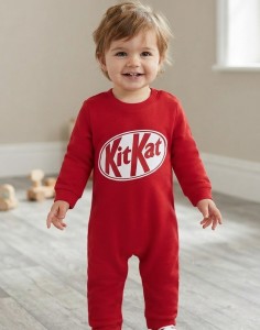 Чоловічок Mini love«KitKat» червоний, хлопчик 3-6-9-12 місяців