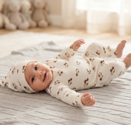 Чоловічок Mini love«Mouse» білий, унісекс 3-6-9-12 місяців