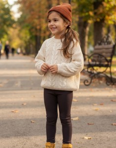 Лосины Womix "Однотонные" черные 2-4-6-8-10 лет