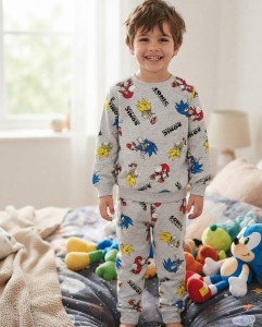 Пижама Moy Kids "Sonic" серая, мальчик 8-9-10-11-12 лет