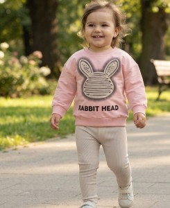 Костюм «Rabbit Head» сиреневый, девочка 6-9-12-18 месяцев