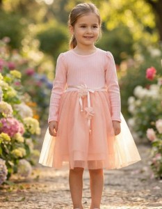 Сукня Miss Lily "Поясок", персик 2-3-4-5 років