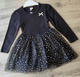 Платье Miss Lily "Бантик", черный, 2-3-4-5 лет