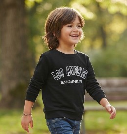 Реглан "Los Angeles" черный, мальчик 6-7-8-9 лет