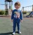 Костюм Aybeyce Kids «Ёжик» синий(темный), мальчик 1-2-3-4 года, фото